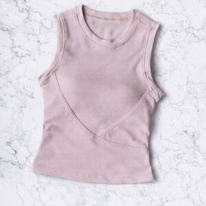 NWOT - Soft Pink Sculpted Active Tank Top